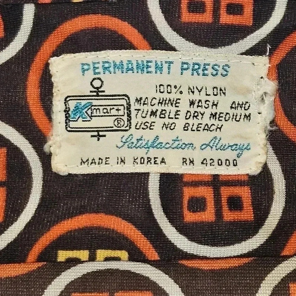 K Mart Vintage 70's Permanent Press Button Down EUC - Picture 7 of 9